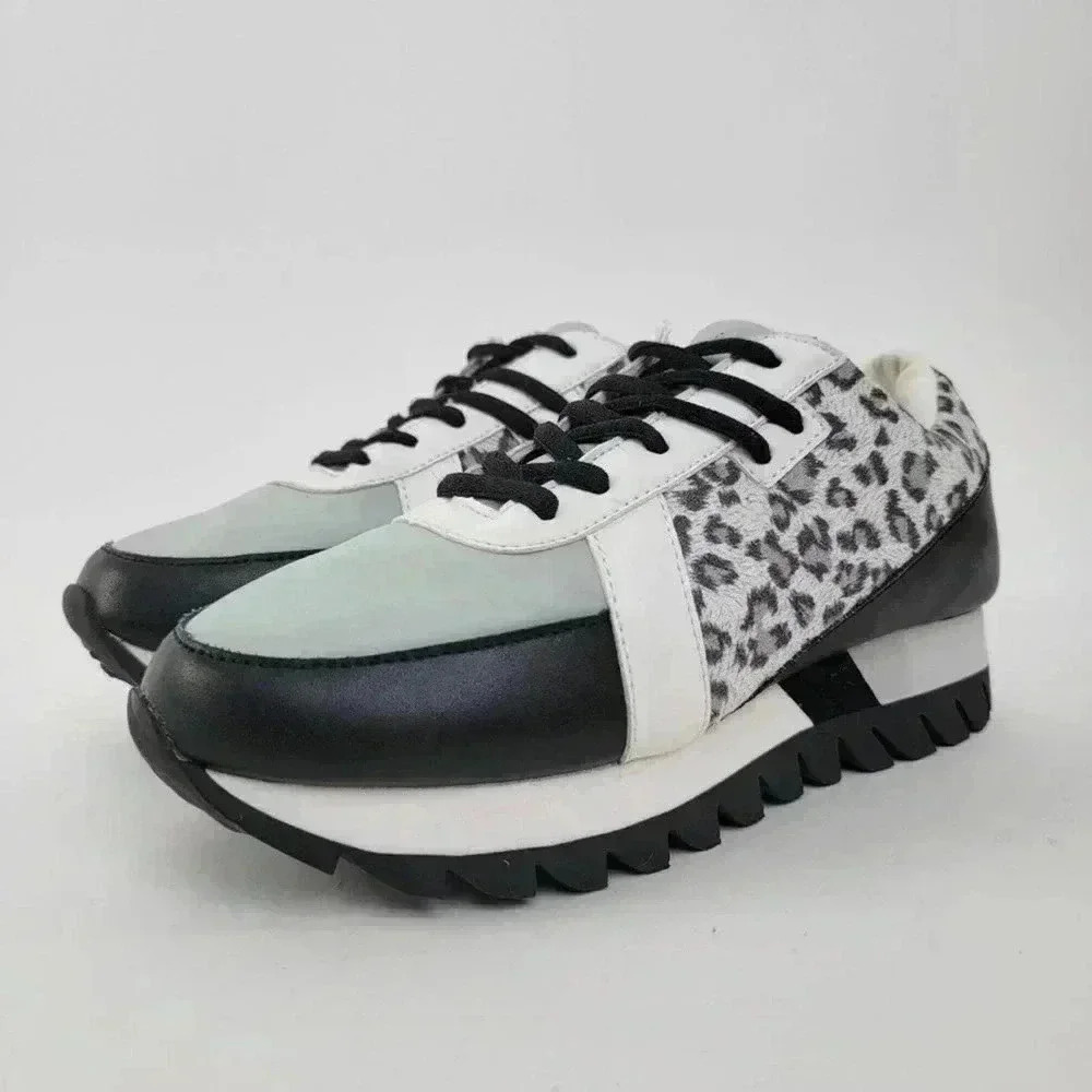 Not Rated Chunky Platform Sneakers - Leopard Cheetah Print - 9.5 - Picture 9 of 10